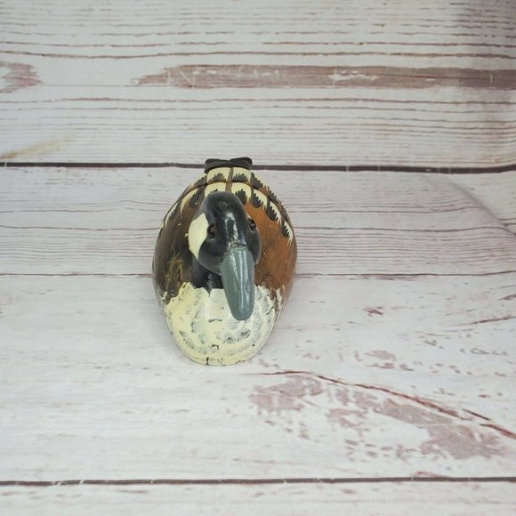 Gorgeous Wooden Duck Decoy 7" Colorful Hand Painted Shelf Sitter Home Décor - Picture 5 of 10